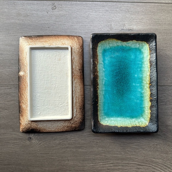 Turquoise Rectangular Plates - Picture 3 of 5